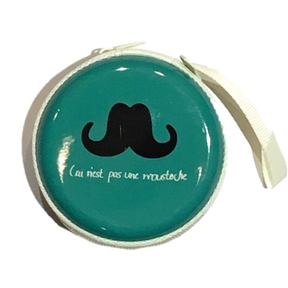 Other - ROUND COIN PURSE MUSTACHE